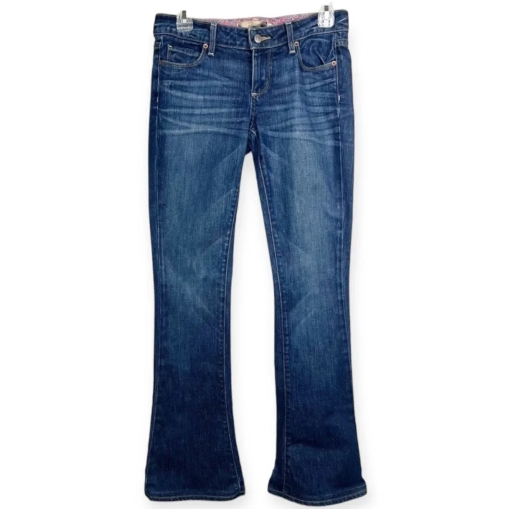 PAIGE Lou Lou Flare Stretch Jeans 26 Dark Wash